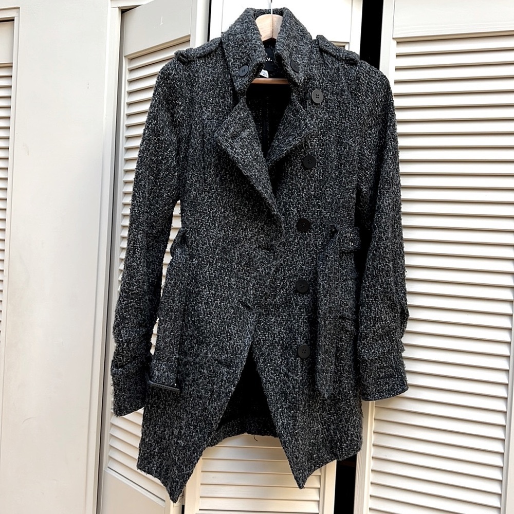 Black/ gray military style jacket